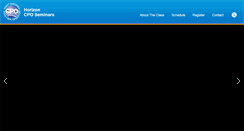 Desktop Screenshot of cposeminars.com
